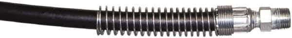 TK Simplex - 1/4" Inside Diam x 3/8 NPT 3' Hydraulic Pump Hose - 10,000 psi, 3/8 NPTF Male Opposite End, Rubber - Industrial Tool & Supply