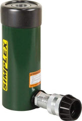 TK Simplex - 3" Stroke, 12 Ton Portable Hydraulic Hollow Hole Cylinder - 2.76 Sq In Effective Area, 8.3 Cu In Oil Capacity, 7.25 to 10.25" High, 1-3/8" Plunger Diam, 10,000 Max psi - Industrial Tool & Supply