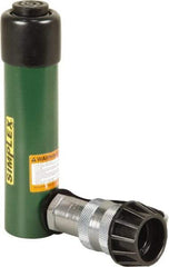 TK Simplex - 3-1/8" Stroke, 5 Ton Portable Hydraulic Single Acting Cylinder - 0.99 Sq In Effective Area, 2.98 Cu In Oil Capacity, 6.52 to 9.65" High, 1" Cyl Bore Diam, 1-1/8" Plunger Diam, 10,000 Max psi - Industrial Tool & Supply