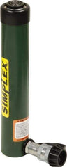 TK Simplex - 10" Stroke, 10 Ton Portable Hydraulic Single Acting Cylinder - 2.24 Sq In Effective Area, 22.65 Cu In Oil Capacity, 13.78 to 23.78" High, 1.5" Cyl Bore Diam, 1.69" Plunger Diam, 10,000 Max psi - Industrial Tool & Supply