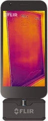 FLIR - -4 to 752°F (-20 to 400°C) Thermal Imaging Camera - Iphone Display, Cell Phone Capacity Storage Capacity, 160 x 120 Resolution - Industrial Tool & Supply