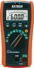 Extech - EX363, CAT IV, 1,000 VAC/VDC, Digital True RMS Multimeter - 40 mOhm, Measures Voltage, Capacitance, Frequency, Resistance - Industrial Tool & Supply