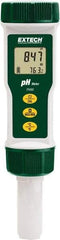 Extech - 0 to 14 pH, Ph & Temp Tester - 32 to 194°F, Accurate up to ±0.01 pH + 1d & ±0.2 pH - Industrial Tool & Supply