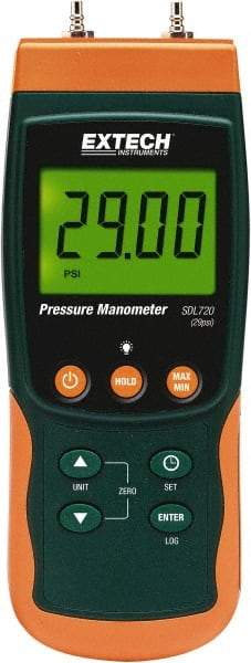 Extech - Differential Pressure Gauges & Switches Type: Differential Pressure Manometer Maximum Pressure (psi): 29.00 - Industrial Tool & Supply