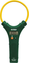 Extech - MA3010, CAT IV, Digital True RMS Clamp Meter with 10" Flex Jaws - 3000 AC Amps, Measures Current - Industrial Tool & Supply