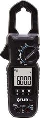 FLIR - CM44, CAT IV, Digital True RMS Auto Ranging Clamp Meter with 1.18" Clamp On Jaws - 600 VAC/VDC, 60 AC Amps, Measures Voltage, Capacitance, Current, Frequency, Resistance, Temperature - Industrial Tool & Supply