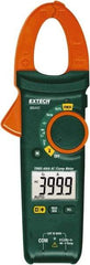 Extech - MA443, CAT III, Digital True RMS Auto Ranging Clamp Meter with 1.18" Clamp On Jaws - 600 VAC/VDC, 400 AC Amps, Measures Voltage, Capacitance, Continuity, Current, Frequency, Resistance, Temperature - Industrial Tool & Supply