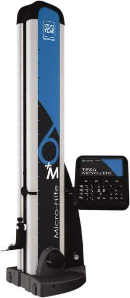 TESA Brown & Sharpe - 24" Electronic Height Gage - 0.001, 0.0001, 0.00001" Resolution, Accurate to 0.00007", Hybrid Touch Screen and Touch Pad Display, USB, RS-232 Data Output - Industrial Tool & Supply