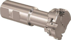 Seco - 46.84mm Cutting Diam 20.9mm Cutting Width, 6 Cutter Inserts, 1-1/4" Shank Diam, Indexable T-Slot Cutter - Insert Style LNK. 08.., 130mm OAL, 2 Flutes - Industrial Tool & Supply