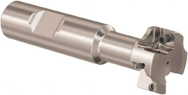 Seco - 25mm Cutting Diam 10.91mm Cutting Width, 4 Cutter Inserts, 16mm Shank Diam, Indexable T-Slot Cutter - Insert Style SPMX 07.., 80mm OAL, 2 Flutes - Industrial Tool & Supply