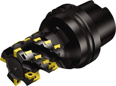 Sandvik Coromant - 80mm Cut Diam, 125mm Arbor Diam, 84mm Max Depth of Cut, Indexable Square-Shoulder Face Mill - 225mm High, 690-140608M-E-SL & 690-140610M-P-SL Insert Compatibility, Through Coolant, Series CoroMill 690 - Industrial Tool & Supply