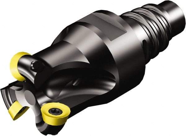 Sandvik Coromant - 32mm Cutting Diam, 5mm Max Depth of Cut, E25 Modular Connection, Indexable Copy End Mill - Screw Holding Method, R300-1032.. Insert Style, R300..EH Toolholder, Through Coolant - Industrial Tool & Supply