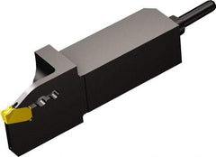 Sandvik Coromant - QS-QD-R/LF..C..S, External, Right Hand, 16mm Max Depth of Cut, Indexable Grooving Tool Holder - QD-NE-0200-0002-CM Insert Compatibility, 12mm Shank Height, 12mm Shank Width, 70mm OAL, Through Coolant - Industrial Tool & Supply