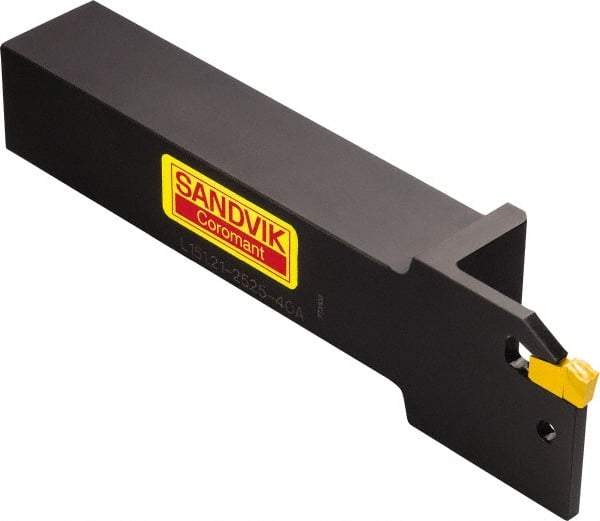 Sandvik Coromant - R/L151.21, Internal, Left Hand, 32mm Max Depth of Cut, Indexable Grooving Tool Holder - N151.2-400- 5E Insert Compatibility, 25mm Shank Height, 25mm Shank Width, 150mm OAL - Industrial Tool & Supply