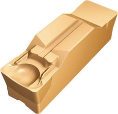 Sandvik Coromant - R1N123 GM Grade 1125, 12mm Cutting Width Carbide Grooving Insert - Neutral, 0.8mm Corner Radius, TiAlN Finish - Industrial Tool & Supply