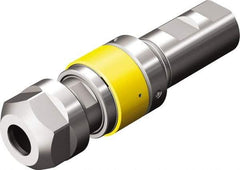 Sandvik Coromant - 25mm Weldon Shank Diam Tapping Chuck/Holder - M16 to M30 Tap Capacity, 167.9mm Projection, Through Coolant - Exact Industrial Supply