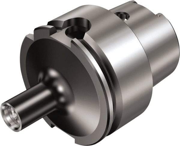 Sandvik Coromant - HSK63 Taper Shank 19.2mm Hole End Mill Holder/Adapter - 19.2mm Nose Diam, 53mm Projection, Through-Spindle Coolant - Exact Industrial Supply