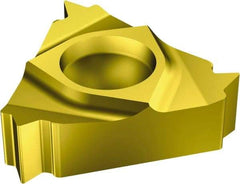 Sandvik Coromant - 166 Internal Right Hand Metric Laydown Threading Insert - Grade 1020, TiN Coated Carbide, 6.35mm Inscribed Circle - Industrial Tool & Supply