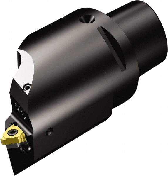 Sandvik Coromant - Insert Style Cx-266RS..HP, 100mm Head Length, Right Hand Cut, External Modular Threading Cutting Unit Head - System Size C6, 18mm Center to Cutting Edge, Series CoroThread 266 - Industrial Tool & Supply