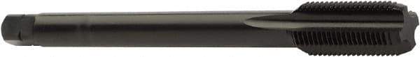 Sandvik Coromant - 3/8-19 BSPP, 5 Flutes, Nitride Coated, Cobalt British Standard Pipe Tap - 3-15/16 Inch Overall Length, 53/64 Inch Thread Length, 0.4724 Inch Square Size, Series CoroTap 100 - Exact Industrial Supply