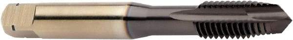 Sandvik Coromant - M12x1.75 Metric, 3 Flute, High Speed Steel Spiral Point Tap - Plug Chamfer, Right Hand Thread, 89mm OAL, 22.5mm Thread Length, 9mm Shank Diam, 6H Class of Fit, Series CoroTap 200 - Exact Industrial Supply