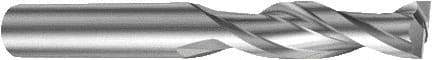 Sandvik Coromant - 8mm, 32mm LOC, 8mm Shank Diam, 79mm OAL, 2 Flute, Solid Carbide Square End Mill - Single End, Uncoated, Spiral Flute, 25° Helix, Right Hand Cut, Right Hand Flute, Series CoroMill Plura - Industrial Tool & Supply