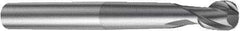 Sandvik Coromant - 16mm Diam, 15mm LOC, 2 Flute Solid Carbide Ball End Mill - 150mm OAL, 16mm Shank Diam, Ball Flute - Industrial Tool & Supply