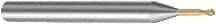 Sandvik Coromant - 0.8mm Diam, 0.5mm LOC, 2 Flute Solid Carbide Ball End Mill - AlCrN Finish, 45mm OAL, 4mm Shank Diam, Ball Flute - Industrial Tool & Supply