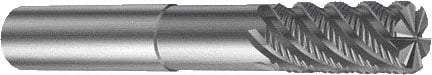 Sandvik Coromant - 16mm, 32mm LOC, 16mm Shank Diam, 92mm OAL, 6 Flute, Solid Carbide Square End Mill - Single End, TiAlN Finish, Spiral Flute, 45° Helix, Centercutting, Right Hand Cut, Right Hand Flute, Series CoroMill Plura - Industrial Tool & Supply