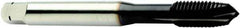 Sandvik Coromant - M5x0.80 Metric, 3 Flute, High Speed Steel Spiral Point Tap - Plug Chamfer, Right Hand Thread, 72.2mm OAL, 14mm Thread Length, 4.93mm Shank Diam, 6HX Class of Fit, Series CoroTap 200 - Exact Industrial Supply