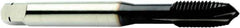 Sandvik Coromant - M10x1.25 Metric Fine, 3 Flute, High Speed Steel Spiral Point Tap - Plug Chamfer, Right Hand Thread, 104.2mm OAL, 20mm Thread Length, 9.68mm Shank Diam, 6HX Class of Fit, Series CoroTap 200 - Exact Industrial Supply