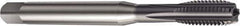 Sandvik Coromant - 1/4-20 UNC 2BX 5 Flute TiAlN Finish High Speed Steel Straight Flute Machine Tap - Right Hand Thread, 80mm OAL, 15.6mm Thread Length - Exact Industrial Supply