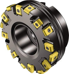Sandvik Coromant - 127mm Cut Diam, 38.1mm Arbor Hole, 0.9mm Max Depth of Cut, 25° Indexable Chamfer & Angle Face Mill - 8 Inserts, 425N-1707 Insert, Right Hand Cut, Series CoroMill 425 - Industrial Tool & Supply