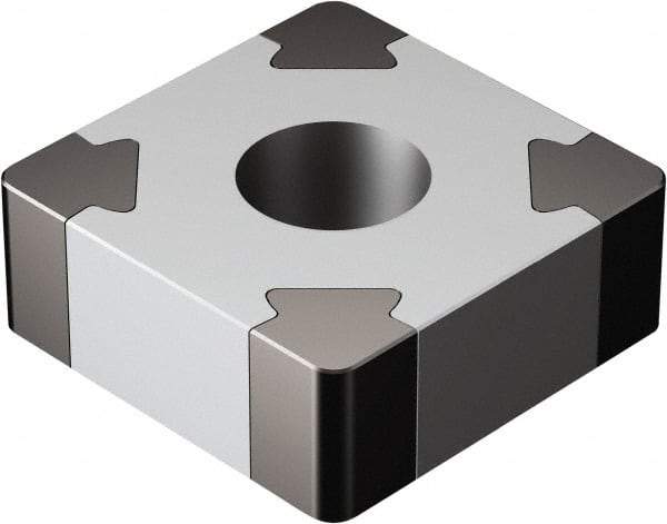 Sandvik Coromant - SNGA322 Grade 7025 CBN Turning Insert - Uncoated, 90° Square, 3/8" Inscr Circle, 1/8" Thick, 1/32" Corner Radius - Industrial Tool & Supply