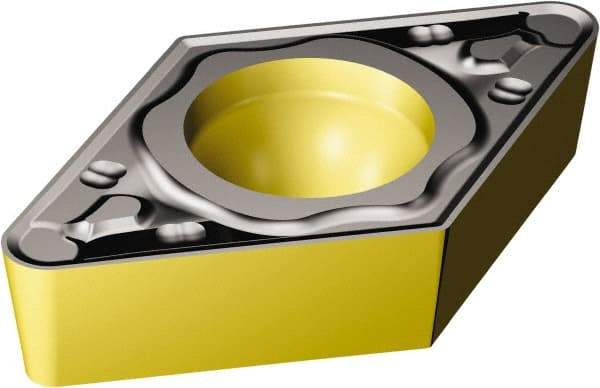 Sandvik Coromant - DCMT32.53 KR Grade 3210 Carbide Turning Insert - TiCN/Al2O3/TiN Finish, 55° Diamond, 3/8" Inscr Circle, 5/32" Thick, 3/64" Corner Radius - Industrial Tool & Supply