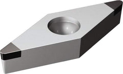Sandvik Coromant - VBGW221 Grade 7025 CBN Turning Insert - Uncoated, 35° Diamond, 1/4" Inscr Circle, 1/8" Thick, 1/64" Corner Radius - Industrial Tool & Supply