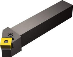 Sandvik Coromant - PSSNR/L, Right Hand Cut, 45° Lead Angle, 25mm Shank Height x 25mm Shank Width, Negative Rake Indexable Turning Toolholder - 158.32mm OAL, SNMG 12 04 08, SNMG 432 Insert Compatibility, Series T-Max P - Industrial Tool & Supply