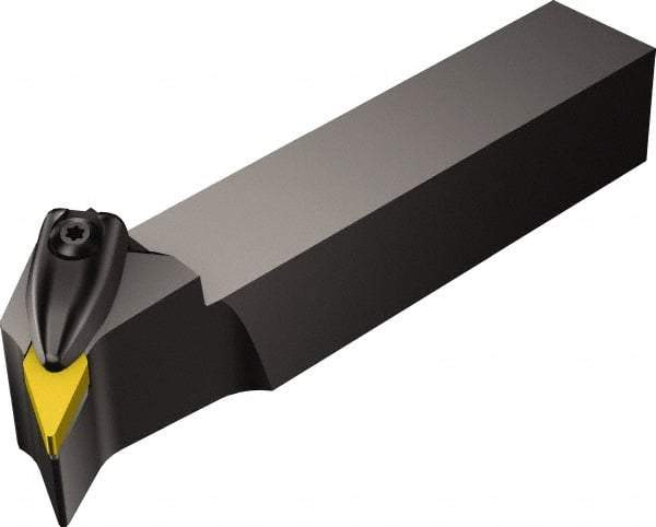 Sandvik Coromant - DVPNR/L, Right Hand Cut, -27.5° Lead Angle, 32mm Shank Height x 25mm Shank Width, Negative Rake Indexable Turning Toolholder - 170mm OAL, VNMG 16 04 08, VNMG 332 Insert Compatibility, Series T-Max P - Industrial Tool & Supply