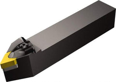 Sandvik Coromant - DDNNN, Neutral Cut, 27.5° Lead Angle, 25mm Shank Height x 25mm Shank Width, Negative Rake Indexable Turning Toolholder - 150mm OAL, DNMG 15 04 08, DNMG 432 Insert Compatibility, Series T-Max P - Industrial Tool & Supply