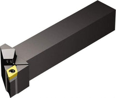 Sandvik Coromant - SDJCR/L..HP, Left Hand Cut, -3° Lead Angle, 32mm Shank Height x 25mm Shank Width, Neutral Rake Indexable Turning Toolholder - 170mm OAL, DCMT 11 T3 08, DCMT 3(2.5)2 Insert Compatibility, Series CoroTurn 107 - Industrial Tool & Supply