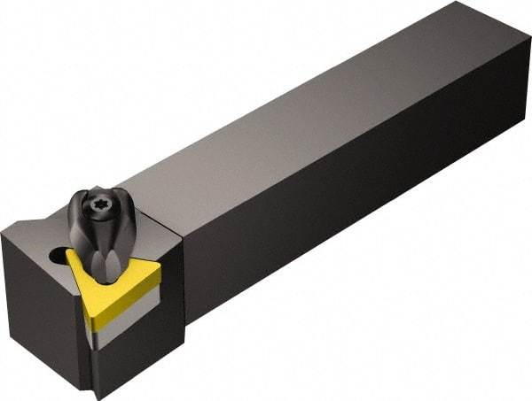 Sandvik Coromant - DTJNR/L, Right Hand Cut, -3° Lead Angle, 32mm Shank Height x 25mm Shank Width, Negative Rake Indexable Turning Toolholder - 170mm OAL, TNMG 16 04 08, TNMG 332 Insert Compatibility, Series T-Max P - Industrial Tool & Supply