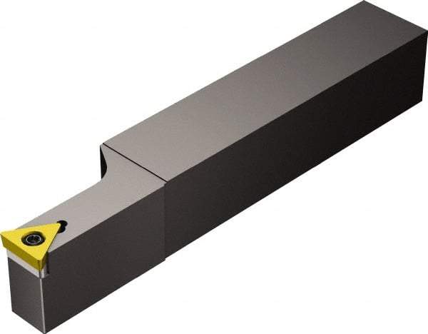 Sandvik Coromant - STFC, Left Hand Cut, 0° Lead Angle, 25mm Shank Height x 25mm Shank Width, Neutral Rake Indexable Turning Toolholder - 150mm OAL, TCMT 16 T3 08 Insert Compatibility, Series CoroTurn 107 - Industrial Tool & Supply