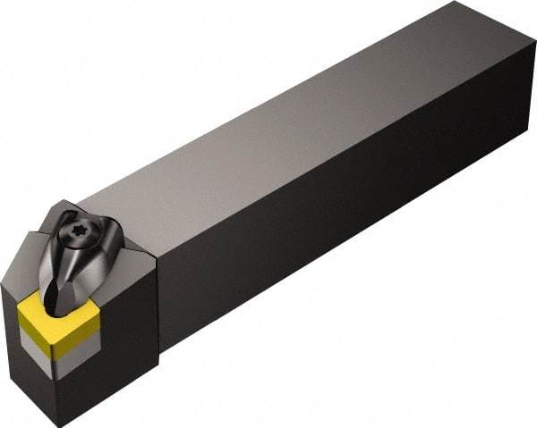 Sandvik Coromant - DCGN, Left Hand Cut, -1° Lead Angle, 1" Shank Height x 1" Shank Width, Negative Rake Indexable Turning Toolholder - 6" OAL, CNMG 12 04 08 Insert Compatibility, Series T-Max P - Industrial Tool & Supply