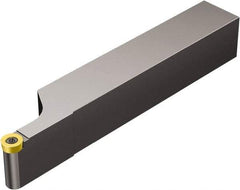 Sandvik Coromant - SRDC, Left Hand Cut, 20mm Shank Height x 20mm Shank Width, Neutral Rake Indexable Turning Toolholder - 125mm OAL, RCMT 06 02 M0 Insert Compatibility, Series CoroTurn 107 - Industrial Tool & Supply
