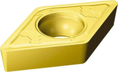 Sandvik Coromant - DCMT32.51 MMC Grade 2025 Carbide Turning Insert - TiCN/Al2O3/TiN Finish, 55° Diamond, 3/8" Inscr Circle, 5/32" Thick, 1/64" Corner Radius - Industrial Tool & Supply