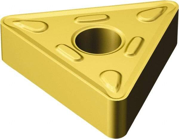 Sandvik Coromant - TNMG666 HM Grade 2025 Carbide Turning Insert - TiCN/Al2O3/TiN Finish, 60° Triangle, 3/4" Inscr Circle, 3/8" Thick, 3/32" Corner Radius - Industrial Tool & Supply