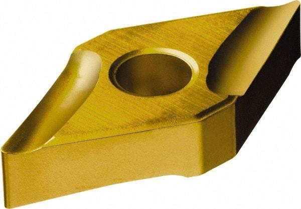 Sandvik Coromant - TCMT1.81.52 KM Grade 3210 Carbide Turning Insert - TiCN/Al2O3/TiN Finish, 60° Triangle, 7/32" Inscr Circle, 3/32" Thick, 1/32" Corner Radius - Industrial Tool & Supply