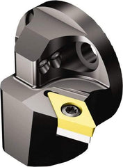 Sandvik Coromant - Right Hand Cut, Size 40, DCMT 11 T3 08 & DCMT 3(2.5)2 Insert Compatiblity, Internal Modular Turning & Profiling Cutting Unit Head - 27mm Ctr to Cutting Edge, 28mm Head Length, Through Coolant, Series CoroTurn 107 - Industrial Tool & Supply