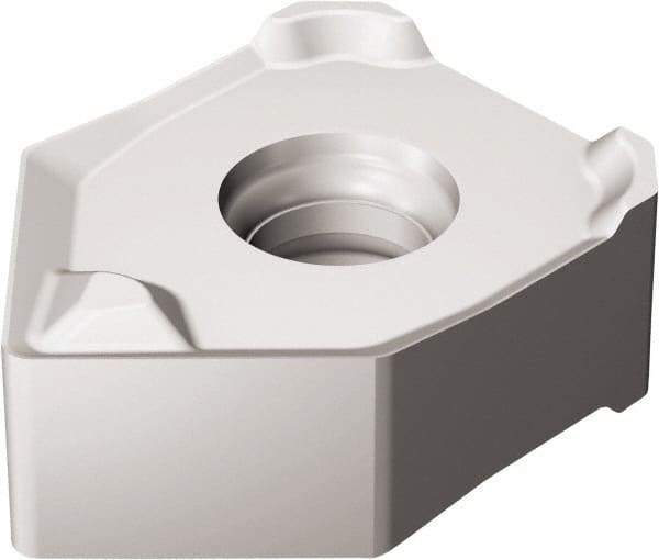 Sandvik Coromant - 345N13T5 MW8 Grade 1040 Carbide Milling Insert - TiAlN2 Finish, 5.95mm Thick, 13mm Inscribed Circle - Industrial Tool & Supply