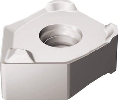 Sandvik Coromant - 345N13T5 MW8 Grade 1040 Carbide Milling Insert - TiAlN2 Finish, 5.95mm Thick, 13mm Inscribed Circle - Industrial Tool & Supply